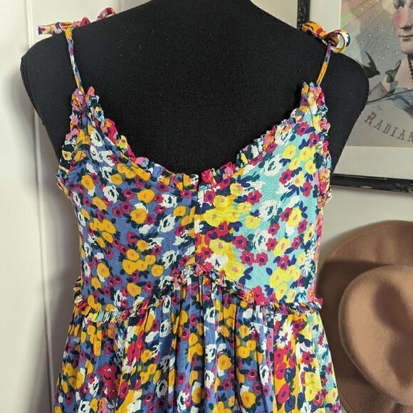 Patrons of Peace Floral Dress XS Coastal Cowgirl 90s Boho Romantic Gardencore - Picture 4 of 14